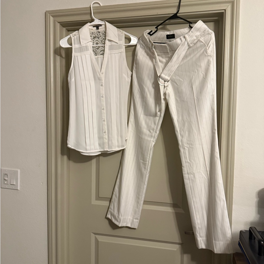Elegant White Women's Pants